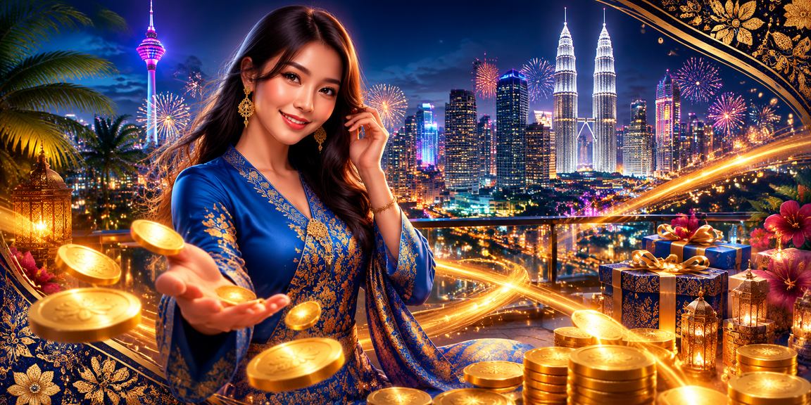 Pengguna dari Petaling Jaya menikmati rebat bonus platform 5600gt sambil mengenakan baju kurung